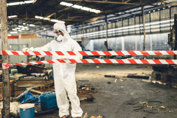 Professional Biohazard technician working in Bogart, GA
